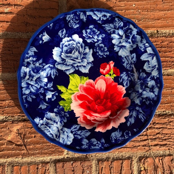 Pioneer Woman Blue Heritage Floral Salad Plate Size 8.75” - Picture 4 of 4